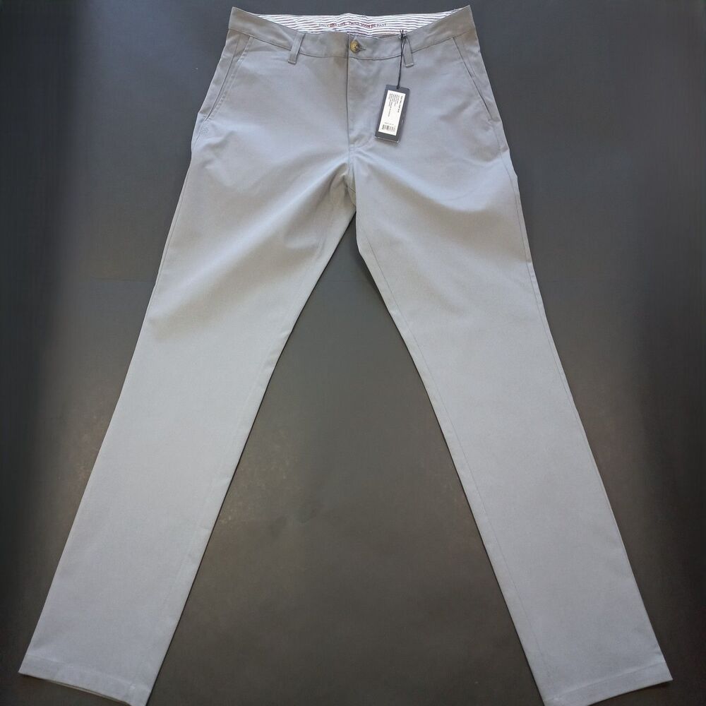 Rhone Commuter Pants Slim Fit 32 32x32 Tech Twill Gray Chino Golf NWT 100272